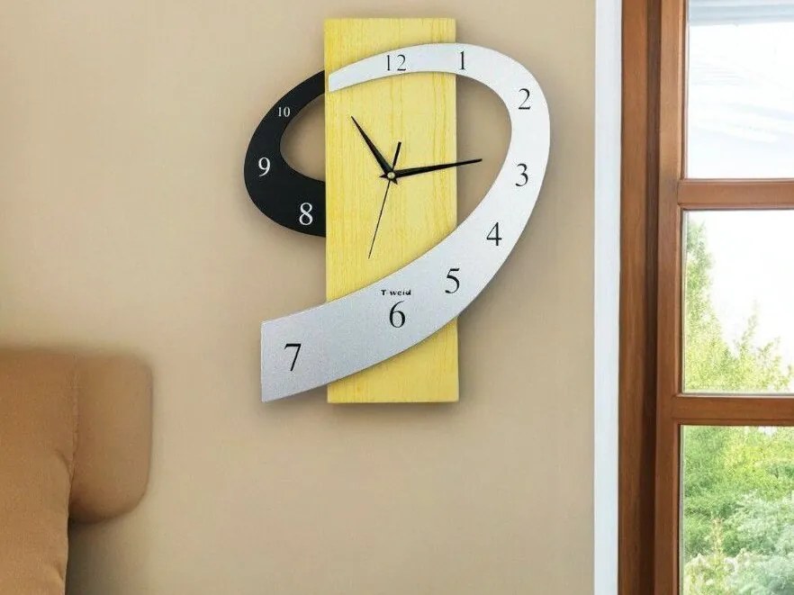 Intra απο ξύλο plywood 3mm-4mm πάχος – Ρολόι τοίχου Fancy Number 9 20x25 cm INTRAVECTRY-MY547407