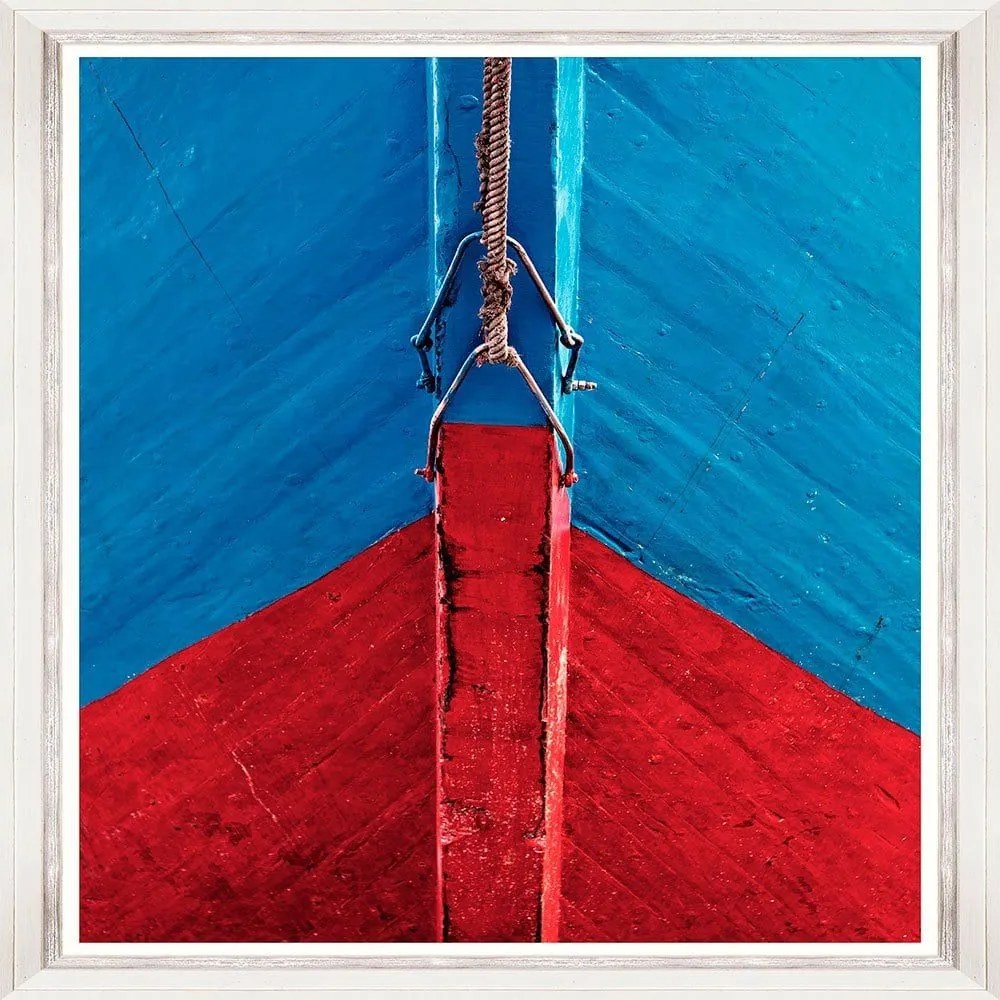 Κάδρο Boat Bow Ii Fa13352 70X100Cm Blue-Red Mindthegap Τετράγωνοι Wood