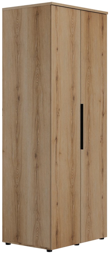 Lucian ντουλάπα με δυο πόρτες 80x58x210εκ. Helvezia Oak