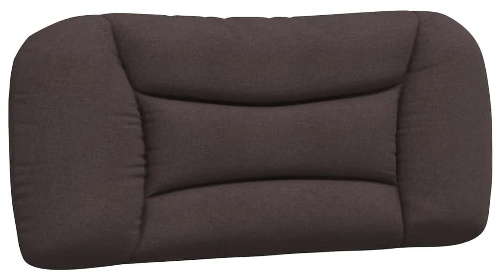 vidaXL Κρεβάτι με Στρώμα Hvar Σκούρο Καφέ 90x190 εκ. Υφασμάτινο