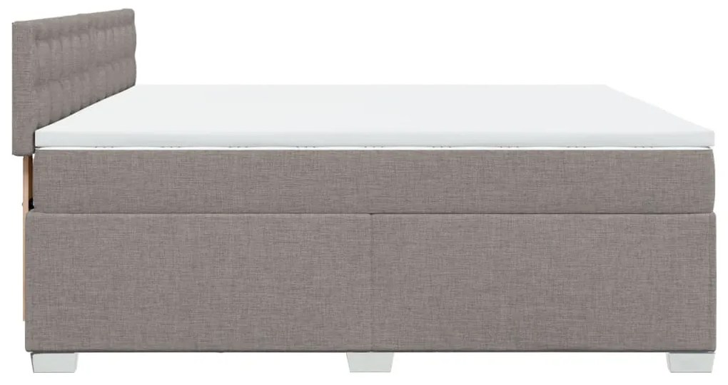 ΚΡΕΒΑΤΙ BOXSPRING ΜΕ ΣΤΡΩΜΑ TAUPE 200X200 ΕΚ. ΥΦΑΣΜΑΤΙΝΟ 3288313