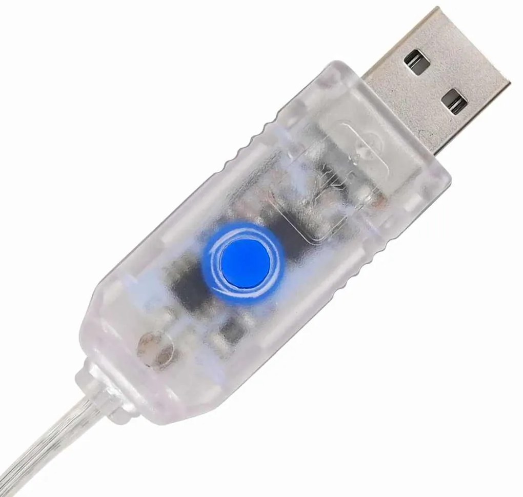 vidaXL Χριστουγεννιάτικο Δέντρο με 240 LED Θερμό λευκό 180 cm PET