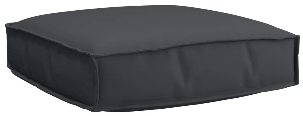vidaXL Μαξιλάρι Παλέτας για Καθιστικό Μαύρο 60x60x12 cm Άνιθος Ύφασμα