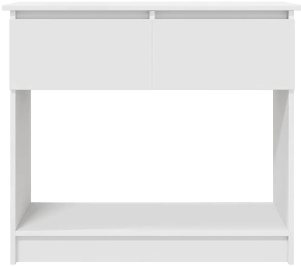 vidaXL Τραπέζι κονσόλας με συρτάρια Λευκό 85,5x38,5x74,5 cm