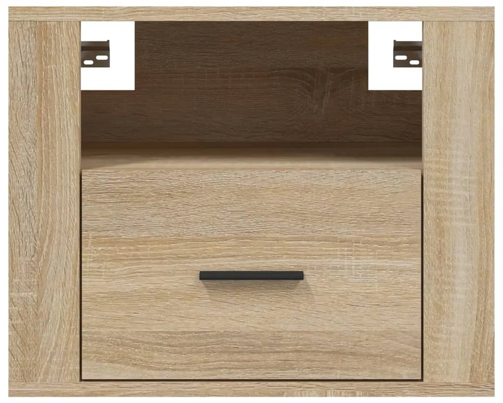 vidaXL Κομοδίνα Επιτοίχιο Sonoma Δρυς 50x36x40 εκ.