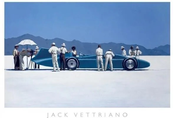 Εκτύπωση τέχνης Bluebird at Bonneville, 1995, Jack Vettriano