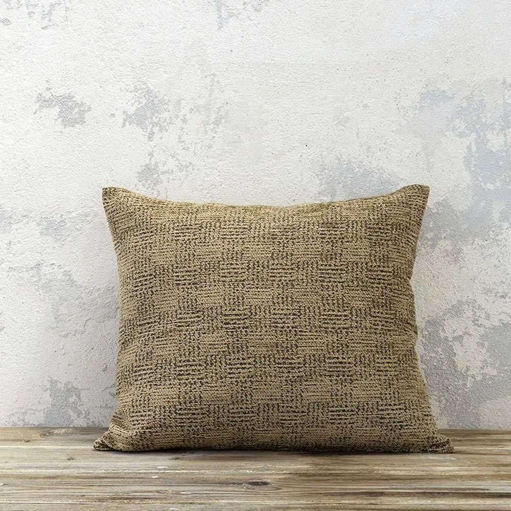 Μαξιλάρι Διακοσμητικό (Με Γέμιση) - Cuadro Mustard Beige Nima 45X45 45x45cm Acrylic, Polyester
