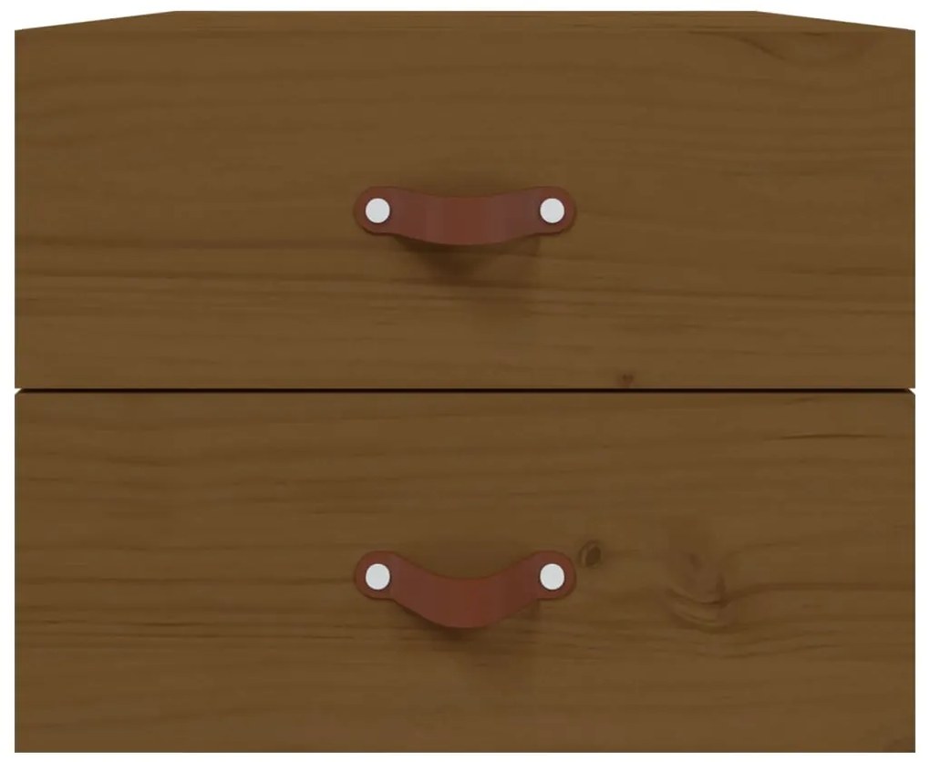 vidaXL Κομοδίνo Επιτοίχιo Καφέ Μελί 50 x 36 x 40 εκ.