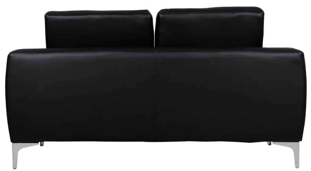Καναπές Διθέσιος KΕΝΖΙΕ με PU Μαύρο 142x81x81 εκ. 142x81x81 εκ.