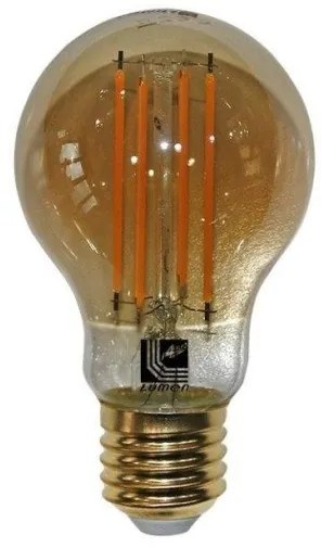 Λαμπτήρας LED E27 6W Αχλάδι Μελί Θερμό 2200k 600lm 13-27216600 Lumen Adeleq-13-27216600-Μελί 13-27216600
