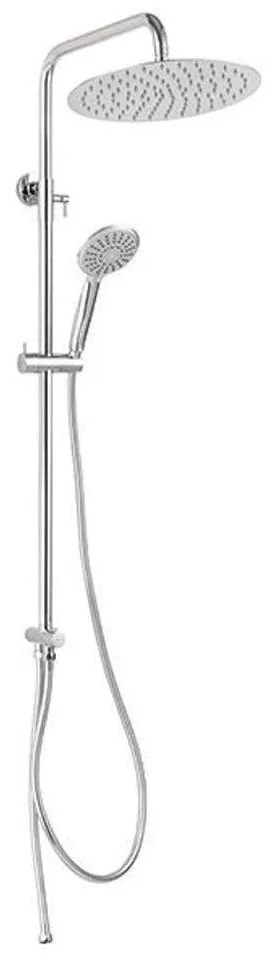 Στήλη Ντους Mε Tηλέφωνο Wizard Pro NP47 85-127cm/30cm Inox Ferro Steel,Abs