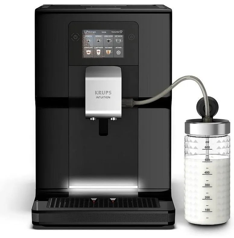 Krups EA873810 ESP Intuition Preference Αυτόματη Μηχανή Espresso 1450W Πίεσης 15bar για Cappuccino με Μύλο Άλεσης Μαύρη
