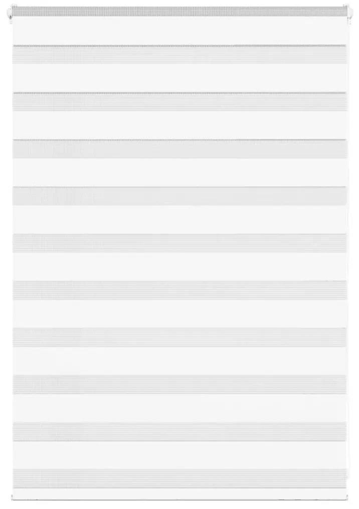 vidaXL Ζέβρα τυφλή Λευκό Πλάτος υφάσματος 95,9 εκ. Πολυεστέρας