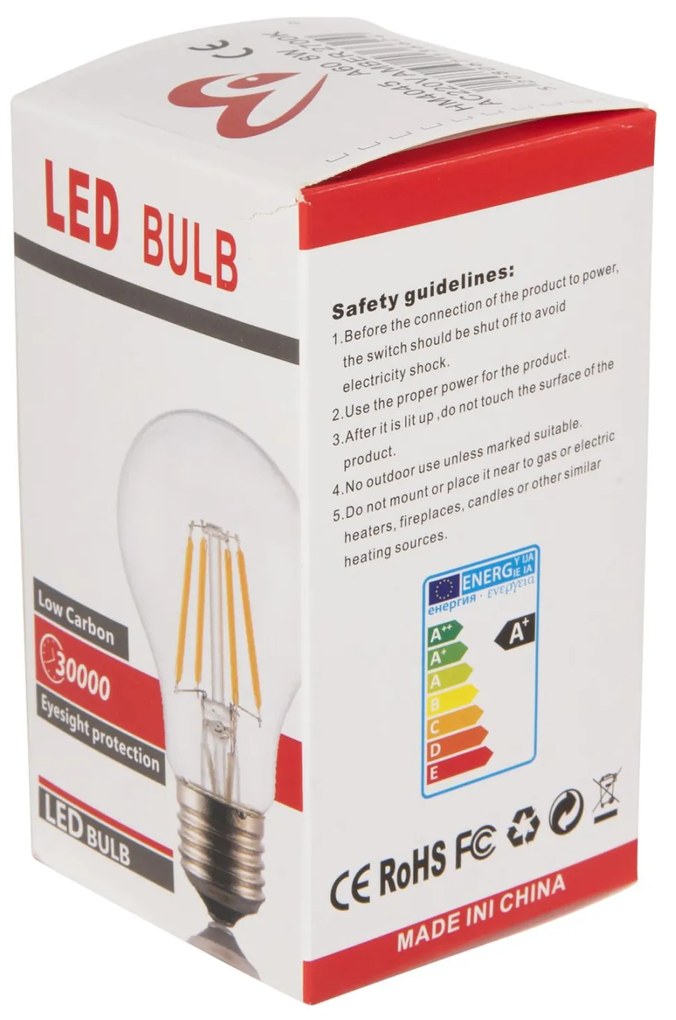 ΛΑΜΠΤΗΡΑΣ  LED FILAMENT 8W E27 3000K GOLD DIMMABLE