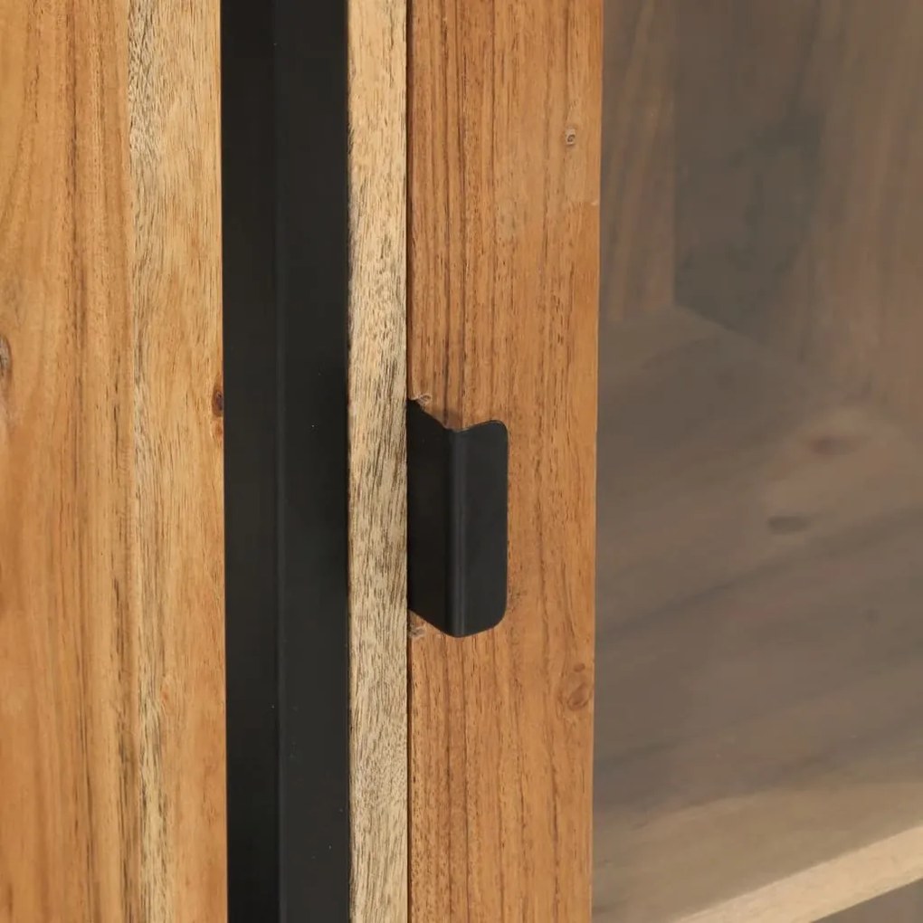 vidaXL Ντουλάπι Μπάνιου Επιτοίχιο 40x30x90 εκ. Μασίφ Ακακία/Σίδερο