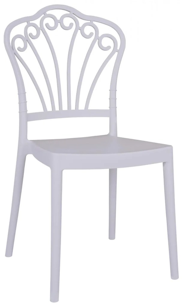 Καρέκλα KINSEY C5468 Πολυπροπυλενίου Λευκή 45,5x51,5x89,5 εκ. 45.5x51.5x89.5 εκ.