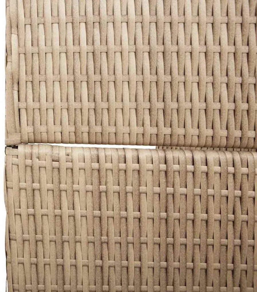 vidaXL Διαχωριστικό Δωματίου Μπεζ 294 x 180 cm συνθετικό ρατάν