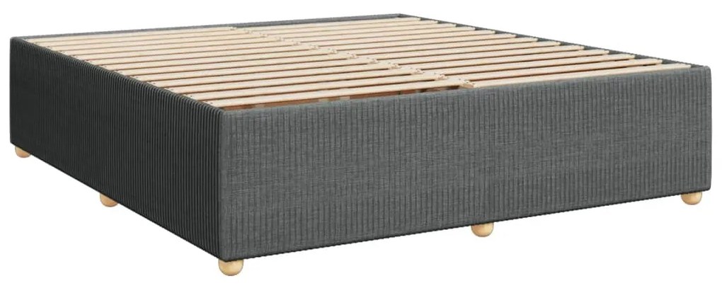 ΚΡΕΒΑΤΙ BOXSPRING ΜΕ ΣΤΡΩΜΑ ΣΚΟΥΡΟ ΓΚΡΙ 180X200 ΕΚ ΥΦΑΣΜΑΤΙΝ 3289843