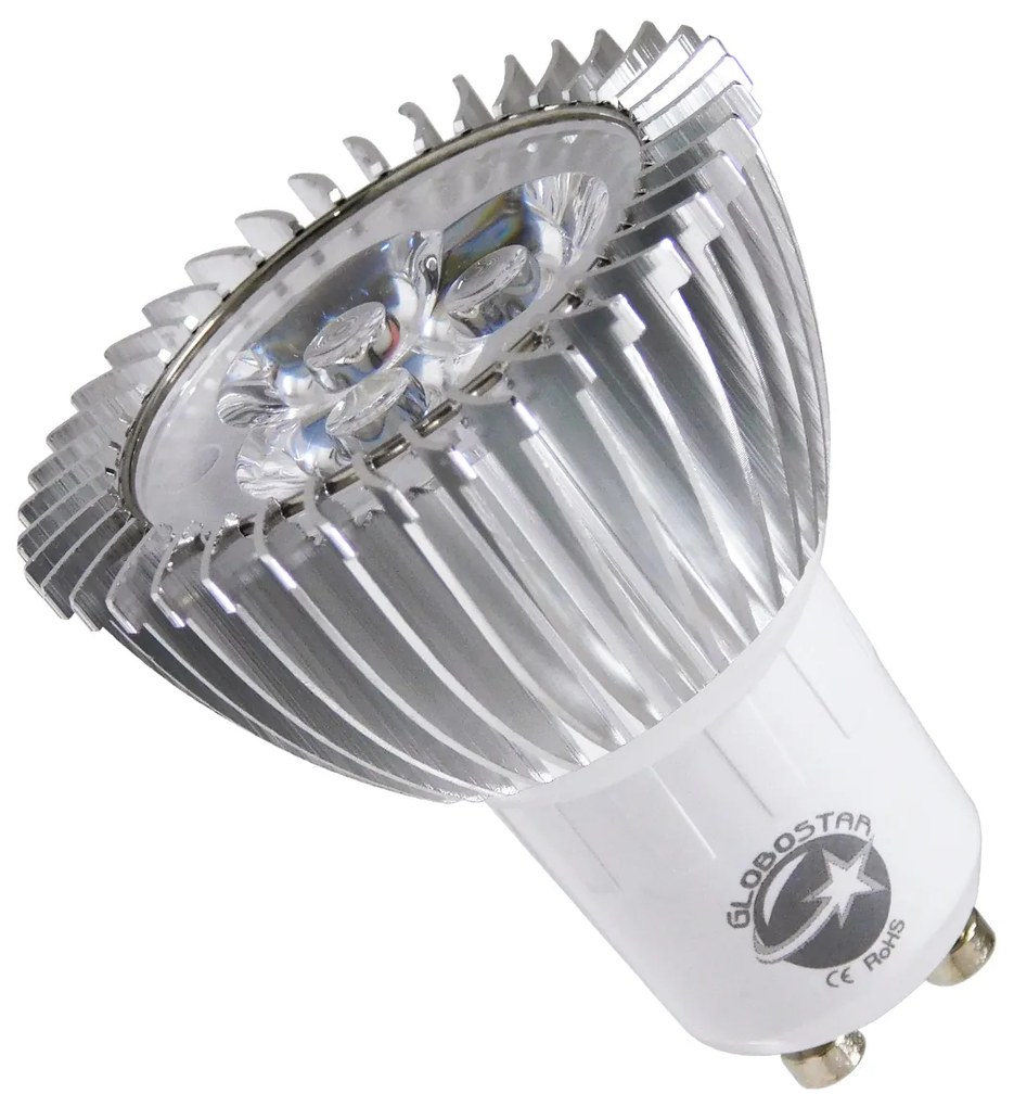 GloboStar® 76042 Λάμπα GU10 Spot LED 3W 260lm 45° AC 85-265V Θερμό Λευκό 3000K Dimmable