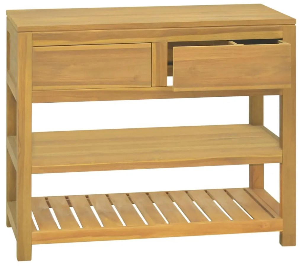 vidaXL Έπιπλο Μπάνιου 90 x 45 x 75 εκ. από Μασίφ Ξύλο Teak
