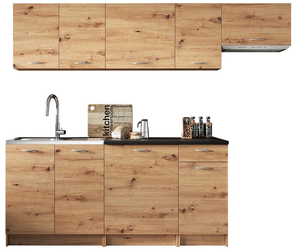 Σετ κουζίνας Trenton 105, 240x60cm, 118 kg, Πάγκος, Πλαστικοποιημένη μοριοσανίδα | Epipla1.gr