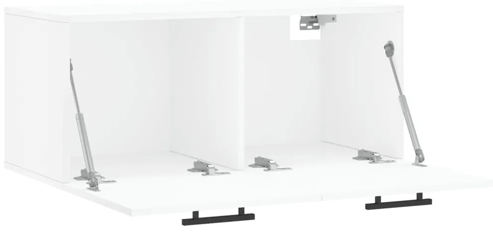 vidaXL Ντουλάπι Τοίχου Λευκό 80 x 36,5 x 35 εκ. από Επεξεργασμένο Ξύλο