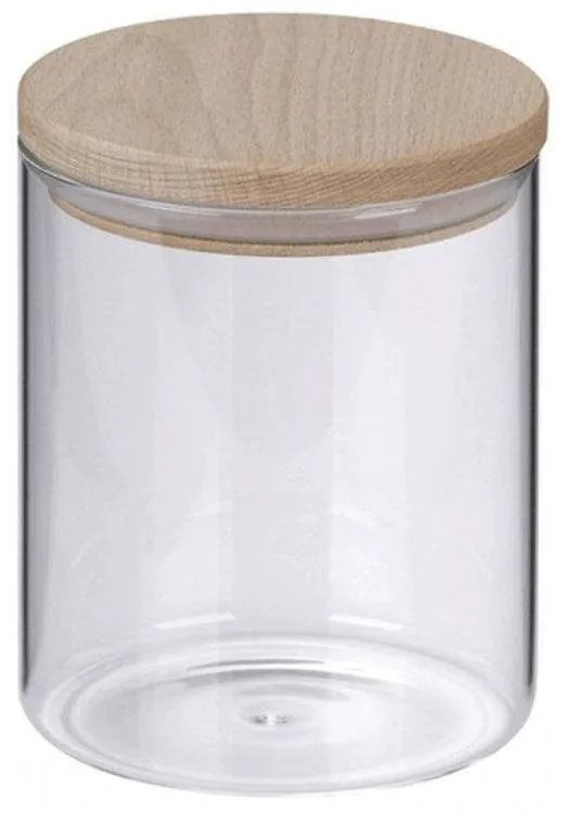 Δοχείο Αποθήκευσης Amelie 11955 Φ10x14cm 800ml Clear-Natural Kela Wood, Glass