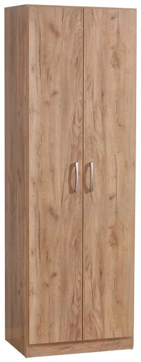 ΝΤΟΥΛΑΠΑ JONAR PAKOWORLD ΔΙΦΥΛΛΗ OAK ΜΕΛΑΜΙΝΗΣ 60X42X180ΕΚ