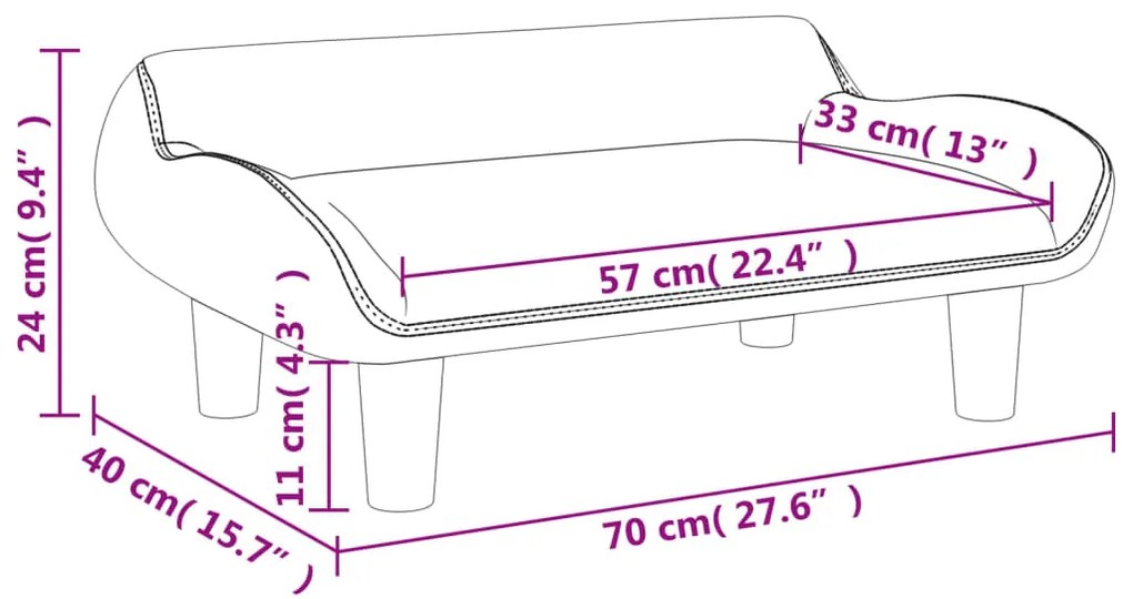 ΚΑΝΑΠΕΣ ΠΑΙΔΙΚΟΣ ΚΑΦΕ 70X40X24 ΕΚ. ΑΠΟ ΒΕΛΟΥΔΟ 3196354