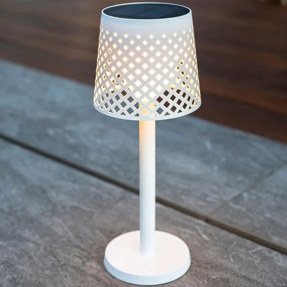Φωτιστικό Ηλιακό Greta 5 Σε 1 LUMGRE080BXSWNW Φ16x80cm Led 80Lm 3000K White New Garden