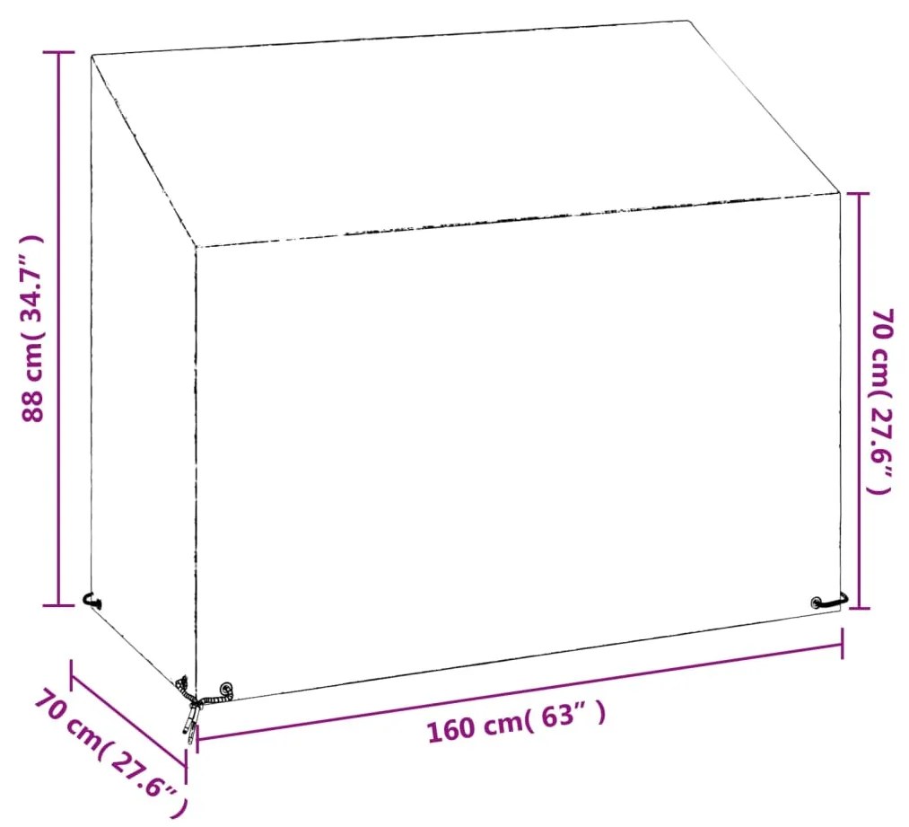 ΚΑΛΥΜΜΑΤΑ ΠΑΓΚΟΥ ΜΕ 8 ΚΡΙΚΟΥΣ 2 ΤΕΜ. 160X70X70/88 ΕΚ. ΠΟΛΥΑΙΘ. 3155390