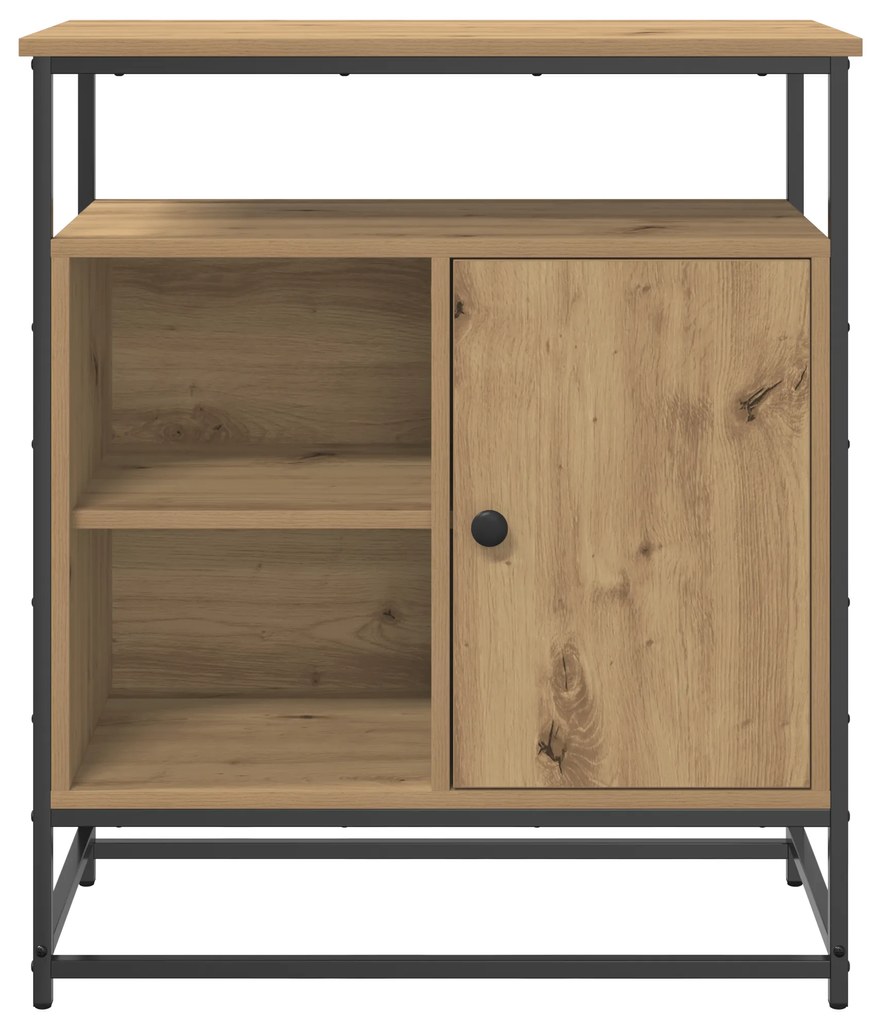 vidaXL Μπουφές Artisan Oak 69x35x80 εκ από Επεξεργασμένο Ξύλο και Χάλυβα