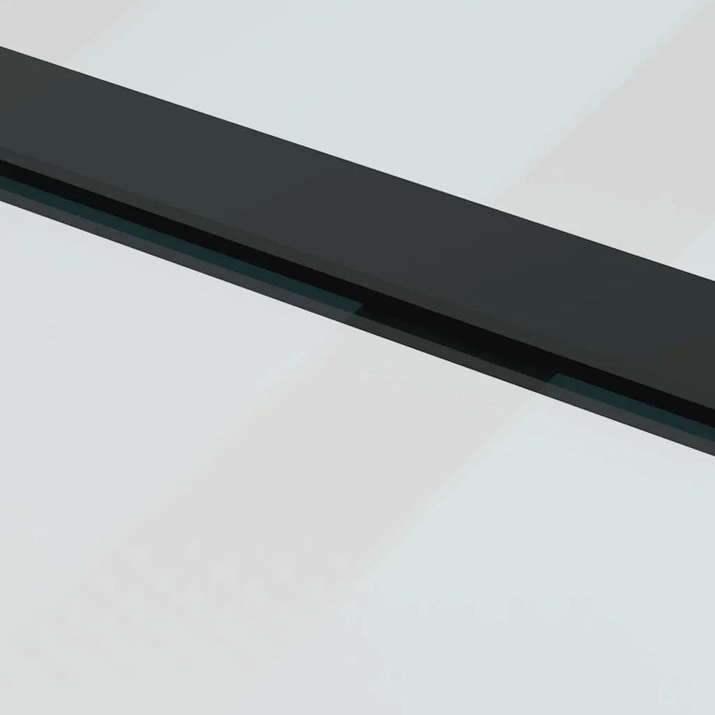 vidaXL Συρόμενη Πόρτα με Μηχανισμό 76x205 εκ. Γυαλί ESG &amp; Αλουμίνιο