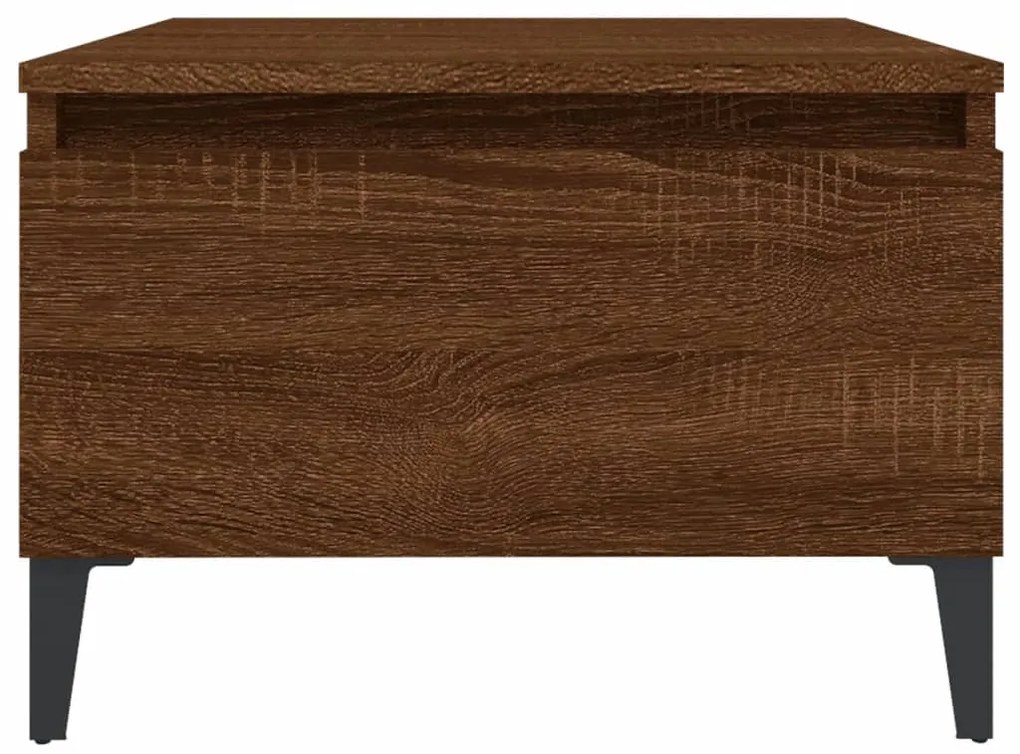 vidaXL Τραπεζάκια Σαλονιού 2 τεμ Καφέ Δρυς 50x46x35 εκ. Επεξ. Ξύλο