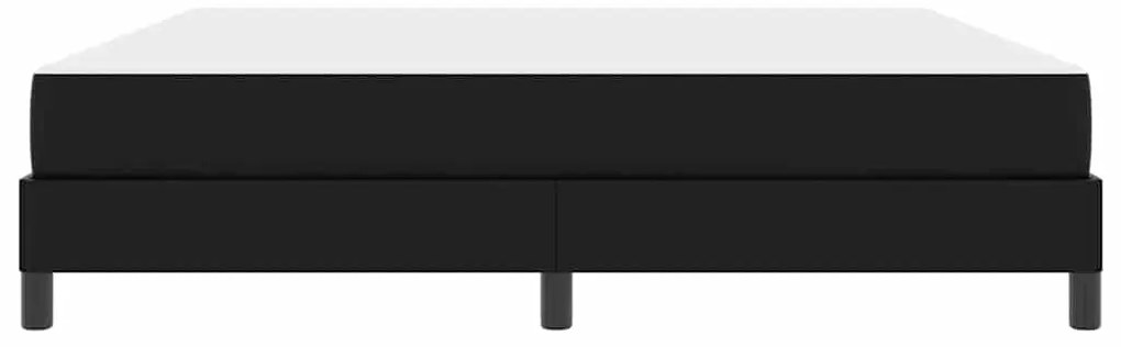 vidaXL Κρεβάτι με στρώμα Μαύρο 180 x 200 cm Τεχνητό δέρμα
