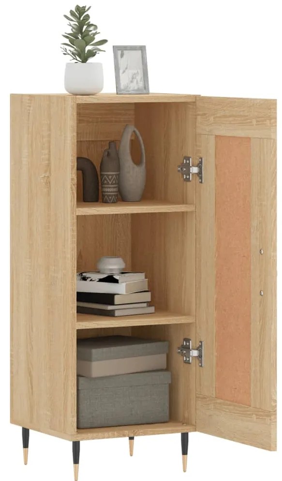 vidaXL Ντουλάπι Sonoma Δρυς 34,5x34x90 εκ. από Επεξεργασμένο Ξύλο