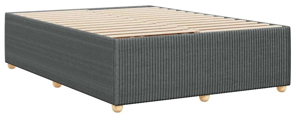 vidaXL Σκελετός Κρεβατιού Χωρίς Στρώμα Γκρι 140x200 εκ.Υφασμάτινο