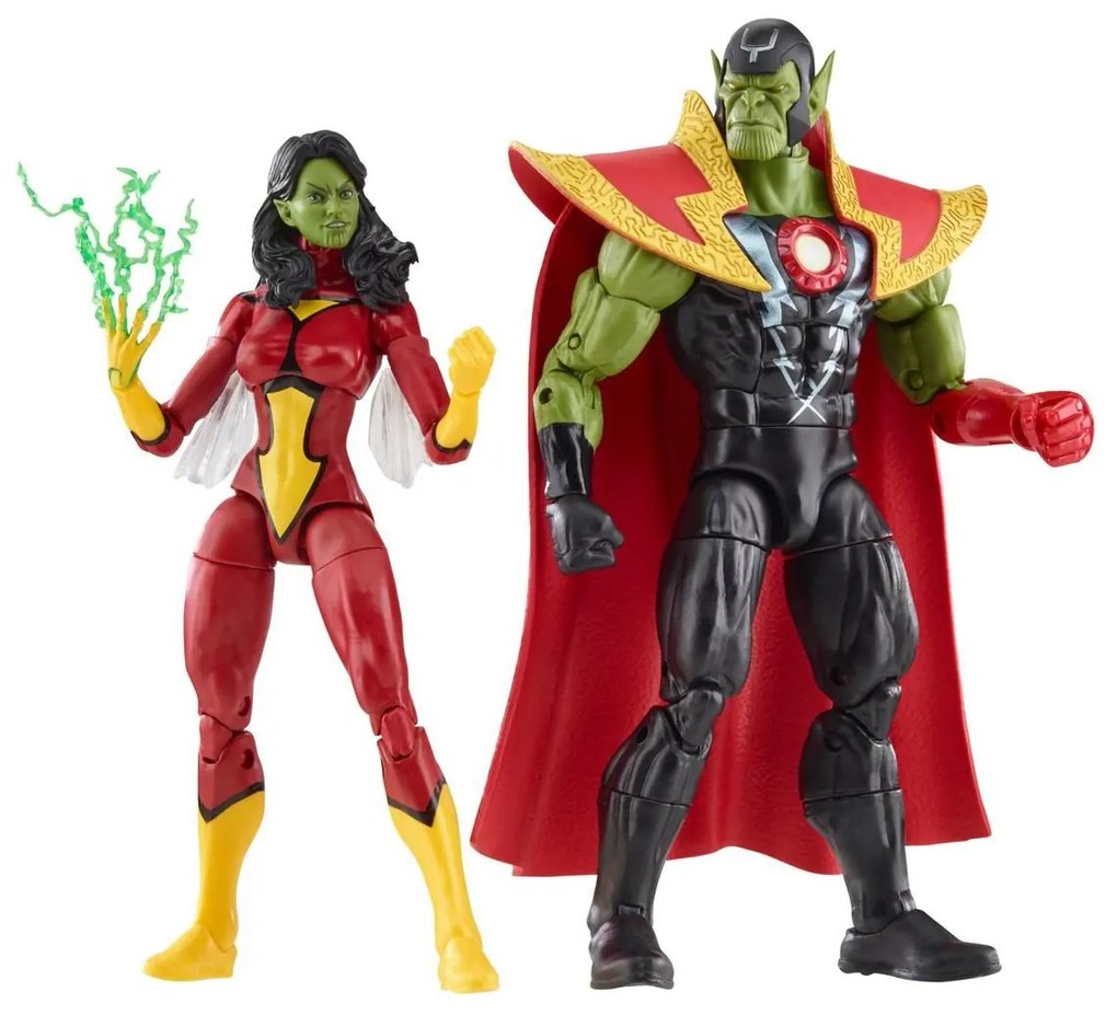 Φιγούρες Δράσης Skrull Queen &amp; Super-Skrull F7085 Marvel Avengers 15cm 4 Ετών+ Multicolor Hasbro