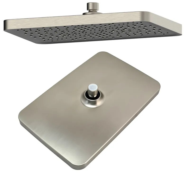 BRUNO σετ κεφαλή ντους με τηλέφωνο M63542-221, αναμεικτική, εντοιχισμού, ασημί