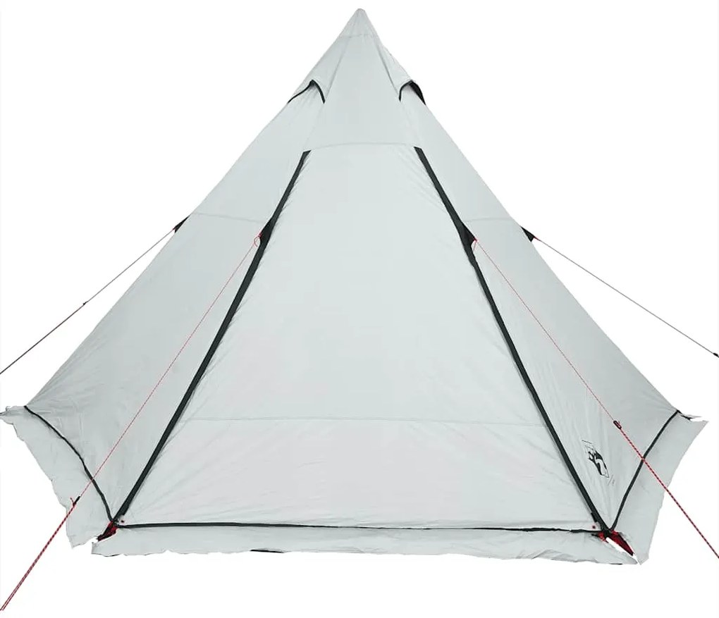 vidaXL Σκηνή Οικογενειακή Tipi 6 Ατ. Αδιάβροχη Λευκή Ύφασμα Συσκότισης