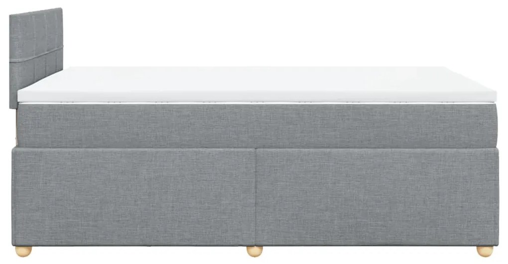 ΚΡΕΒΑΤΙ BOXSPRING ΜΕ ΣΤΡΩΜΑ ΑΝΟΙΧΤΟ ΓΚΡΙ 120X190 ΕΚ. ΥΦΑΣΜΑΤΙΝΟ 3288919