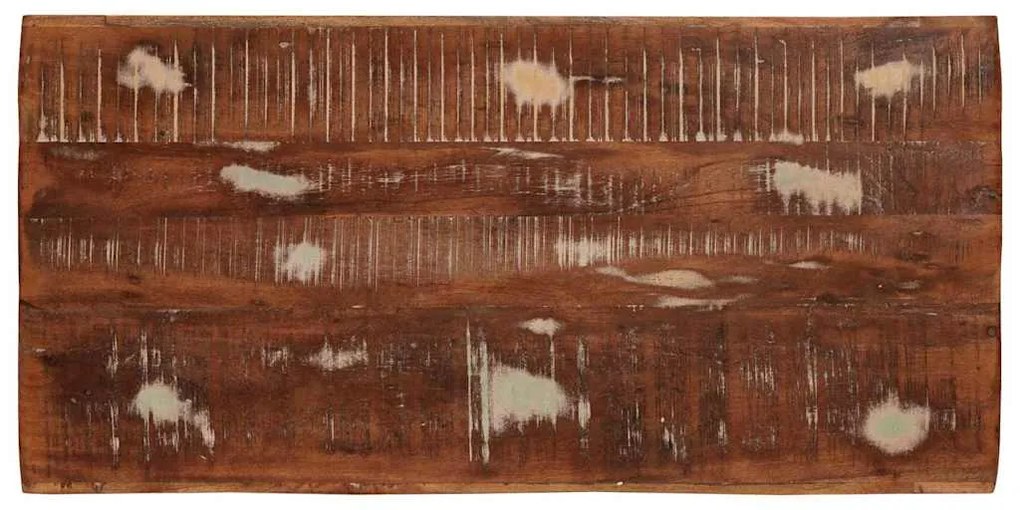 vidaXL Τραπέζι Σαλονιού με Στηρίγματα 3 pcs Καφέ Στερεό Ανακτηθέν Ξύλο