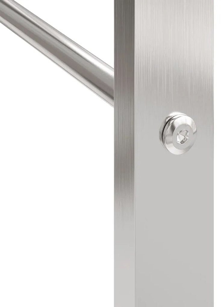 vidaXL Ραφιέρα Καυσόξυλων 50x28x94 εκ. από Ανοξείδωτο ατσάλι