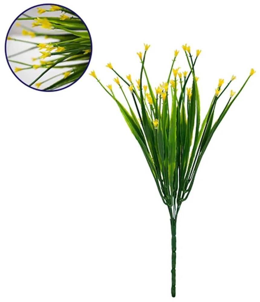 Τεχνητό Λουλούδι - Κλαδί Aphyllanthes 09078 17x30cm Green-Yellow Globostar Plastic