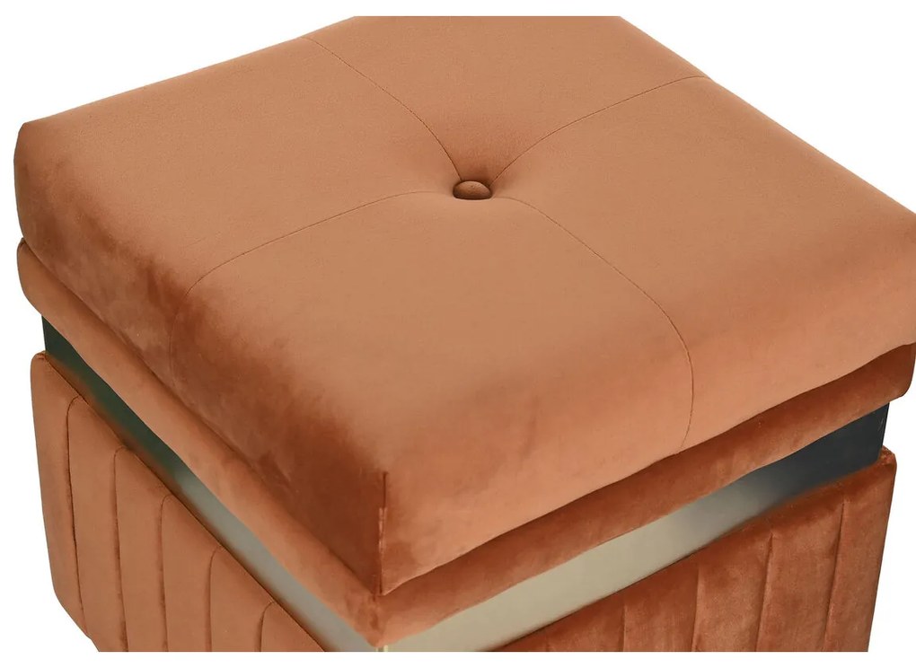 Σκαμπό DKD Home Decor Μπλε Πράσινο Πορτοκαλί Χρυσό Ξύλο MDF 93 x 47 x 45 cm (3 Μονάδες)