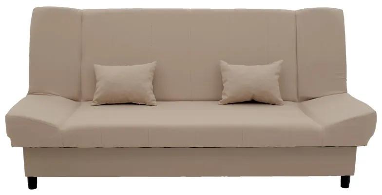 Kαναπές-κρεβάτι Tiko pakoworld 3θέσιος αποθηκευτικός χώρος ύφασμα μπεζ 200x85x90εκ - Ύφασμα - 078-000018