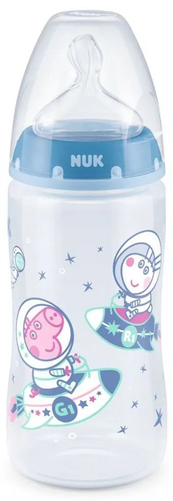 Μπιμπερό Peppa Pig First Choice Plus Temperature Control 10741070 300ml 6-18 Μηνών Ciel Nuk 300ml Πολυπροπυλένιο