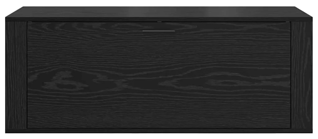 vidaXL Ντουλάπα Παπουτσιών με ράφι Μαύρη δρυς 100 x 35 x 38 εκ.