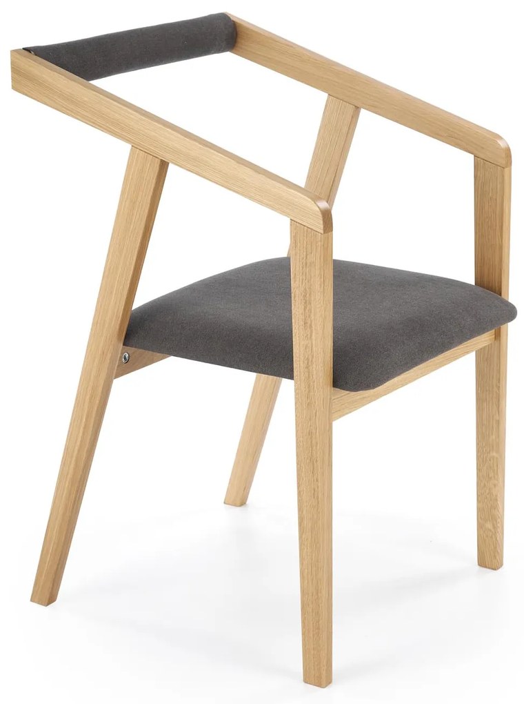 AZUL 2 chair, natural oak / grey