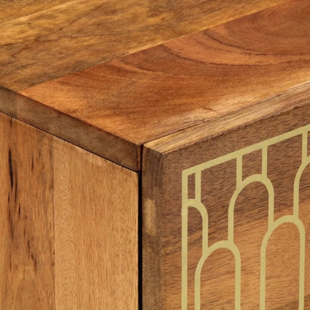 vidaXL Βοηθητικό Ντουλάπι 40 x 33 x 75 εκ. από Μασίφ Ξύλο Μάνγκο